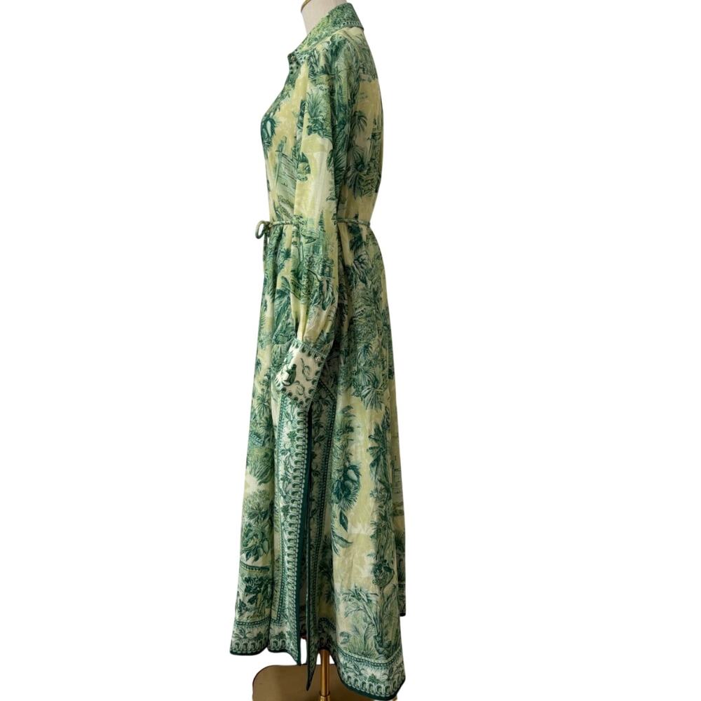 Alemais Sara belted printed cotton and silk-blend maxi dress - Picture 10 of 12